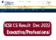 ICSI December 2022 Executive result out on icsi.edu, get link to check result - Education