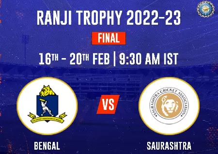 Ranji Trophy: Bengal vs Saurashtra Live streaming How to watch on TV and online in India - Sports