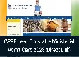 CRPF ASI, HC : Admit Card 2023 releasing today at crpf.gov.in