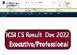 ICSI December 2022 Executive result out on icsi.edu, get link to check result