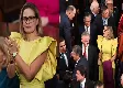 Kyrsten Sinema sparks debate with Grammy-worthy dress at State of the Union